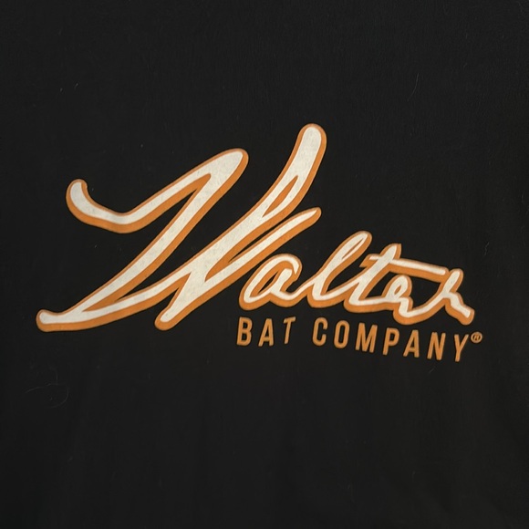 Walter Baseball Bat Company black t-shirt Size estimated Large - Picture 2 of 3